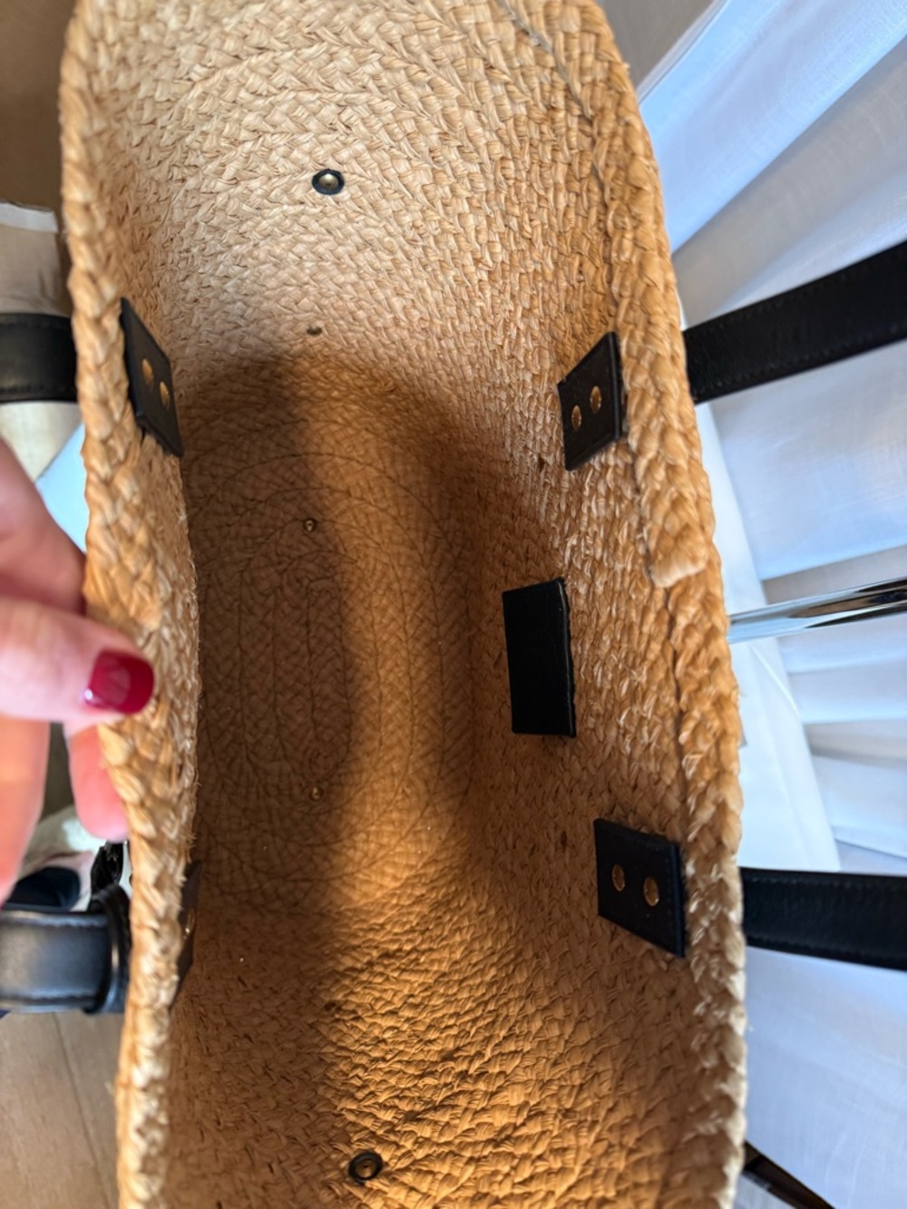YSL rafia caged tote - new, never used. - Picture 7 of 13